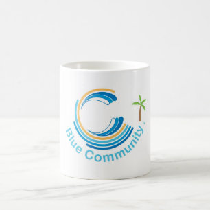 Blaue Commiunity Tasse