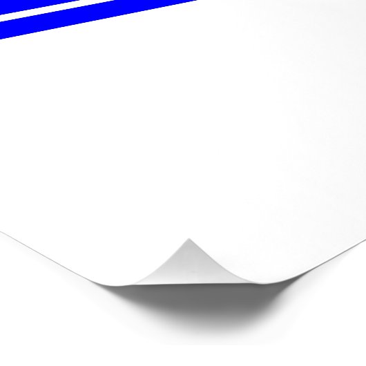 Blaue Coole Klasse Poster (Ecke)