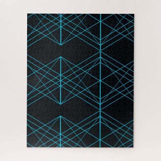 Blaue, coole, moderne, trendy technologic puzzle (Vertikal)