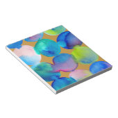 Blaue coole Wasserfarbe abstrakte Kunst Notizblock (angewinkelt)