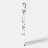 Blaue Coquette-Schleifen mit Blumen monogrammiert Case-Mate iPhone Hülle (Rückseite / Rechts)