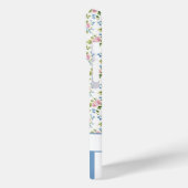 Blaue Coquette-Schleifen mit Blumen monogrammiert Case-Mate iPhone Hülle (Rückseite / Links)