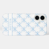 Blaue Coquette-Wasserfarbenbögen Case-Mate iPhone Hülle (Rückseite (Horizontal))