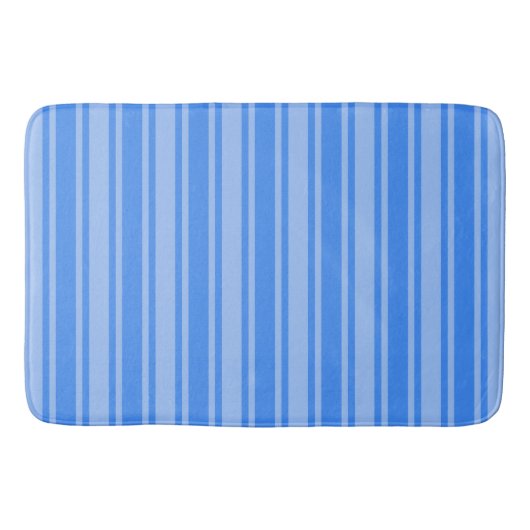 Blaue Creme Badematte (Vorderseite)
