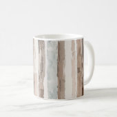 Blaue Creme Braune Streifen   Kaffeetasse (VorderseiteRechts)
