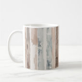Blaue Creme Braune Streifen   Kaffeetasse (Links)