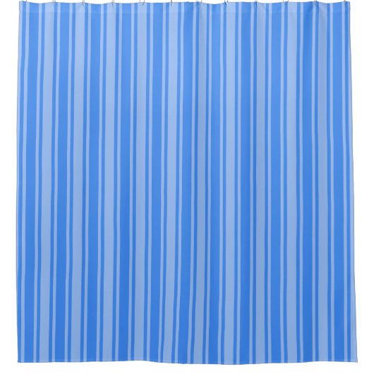Blaue Creme Duschvorhang (Vorderseite)