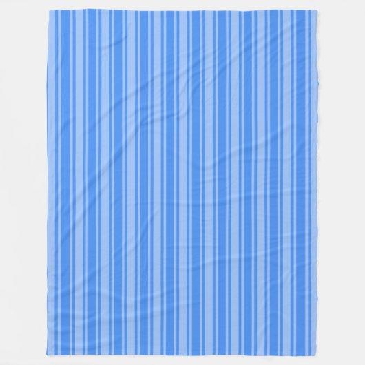 Blaue Creme Fleecedecke (Vorderseite)