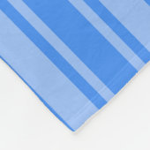 Blaue Creme Fleecedecke (Ecke)
