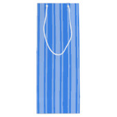 Blaue Creme Geschenktüte Für Weinflaschen (Rückseite)