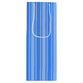 Blaue Creme Geschenktüte Für Weinflaschen (Vorderseite)