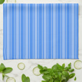 Blaue Creme Geschirrtuch (Gefaltet)