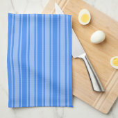 Blaue Creme Geschirrtuch (Viertel Falte)