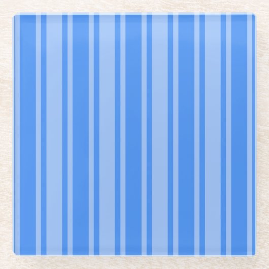 Blaue Creme Glasuntersetzer (Vorderseite)