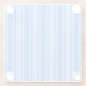 Blaue Creme Glasuntersetzer (Rückseite)