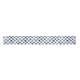 Blaue Creme Karierte Streifen Satinband