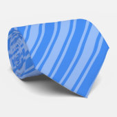 Blaue Creme Krawatte (Gerollt)