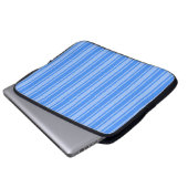Blaue Creme Laptopschutzhülle (Vorne Knopf)