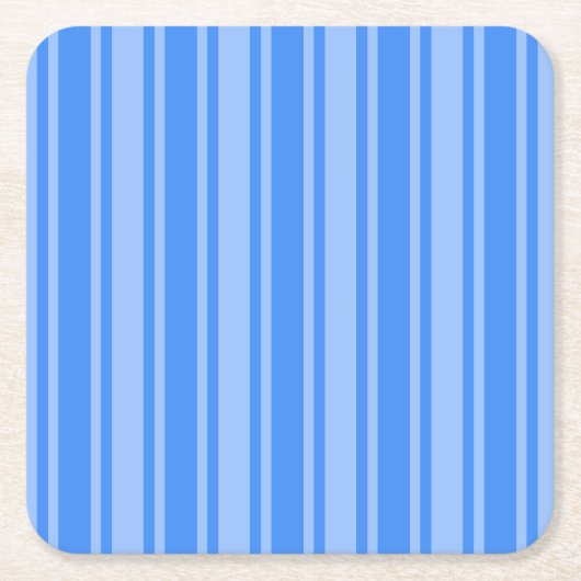 Blaue Creme Rechteckiger Pappuntersetzer (Vorderseite)