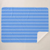 Blaue Creme Sherpadecke (Vorderseite (Horizontal))