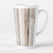 Blaue Cremebraune Streifen   Milchtasse (Rechts)