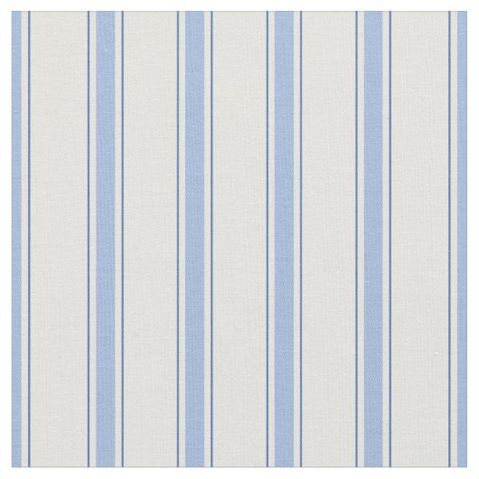 Blaue & cremefarbene Streifen Stoff (Nahaufnahme)