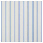Blaue & cremefarbene Streifen Stoff (Muster)