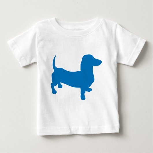 Blaue Dackel, Dackel Baby T-shirt (Vorderseite)
