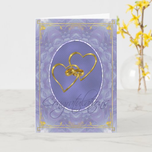 Blaue Dahlie - Glückwünsche Karte (Gelbe Blume)