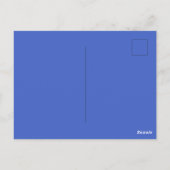 Blaue Dahlie  Postkarte (Rückseite)