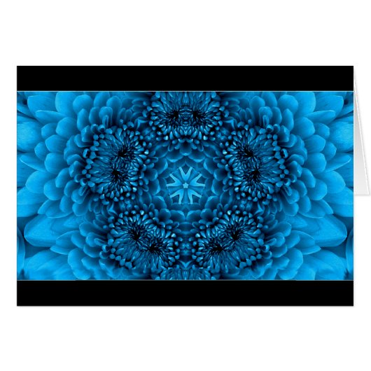 BLAUE DAHLIENBLÜTEN (Vorderseite (Horizontal))