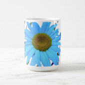 Blaue Daisy-Abstrakte Grafik-Kaffeetasse Kaffeetasse (Mittel)