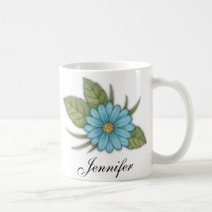 Blaue Daisy Kaffeetasse