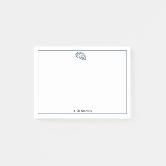 Blaue Darstellung der Meereslebensdauer auf ein Mi Post-it Klebezettel (Vorderseite)