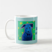 blaue dawg Schnurband-Tasse Kaffeetasse (Links)