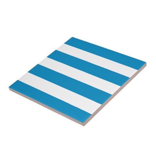 Blaue Deckchair Streifen Fliese (Seite)