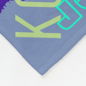 Blaue Decken-Namen-Collage personalisiert Fleecedecke (Ecke)