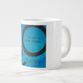 Blaue Dekade 20. Geburtstag Jumbo-Tasse (Vorderseite Rechts)