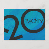 Blaue Dekade Postkarte (Vorderseite)