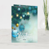 Blaue DekorationKerzen und Weihnachten des Neujahr (Rückseite)