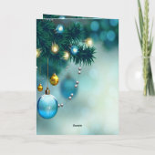 Blaue DekorationKerzen und Weihnachten des Neujahr (Rückseite)