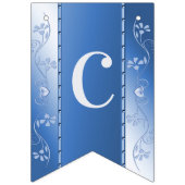 Blaue Dekorationsblume Wimpelkette (Erste Fahne)