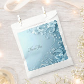 Blaue dekorative Blumen-Geschenktüte Geschenktütchen (Ausgeschnitten)
