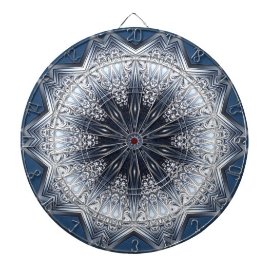Blaue Dekorative Dartscheibe (vorne)