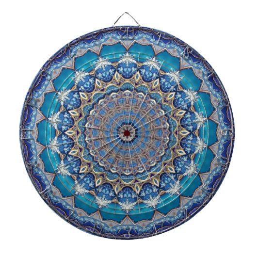 Blaue Dekorative Dartscheibe (vorne)