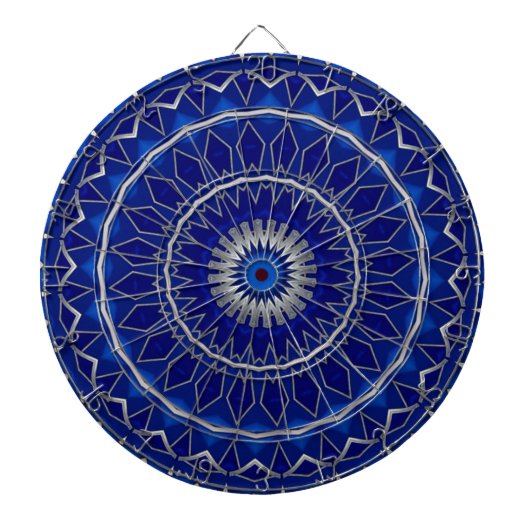 Blaue Dekorative Dartscheibe (vorne)