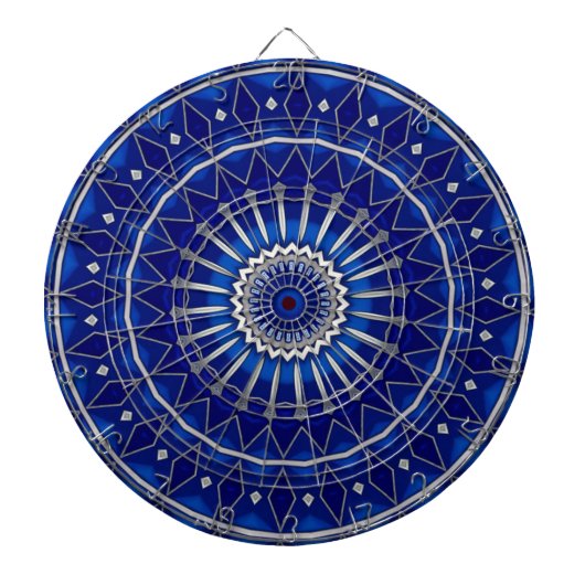 Blaue Dekorative Dartscheibe (vorne)
