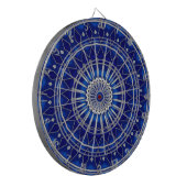 Blaue Dekorative Dartscheibe (Vorderseite Links)