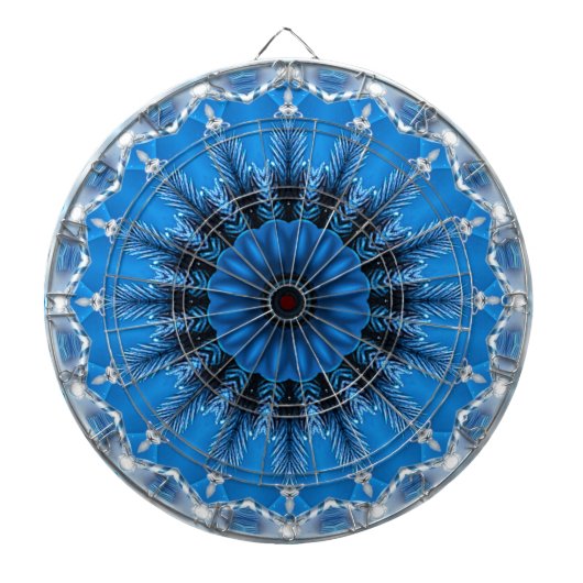 Blaue Dekorative Dartscheibe (vorne)