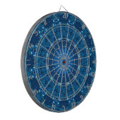 Blaue Dekorative Dartscheibe (Vorderseite Links)